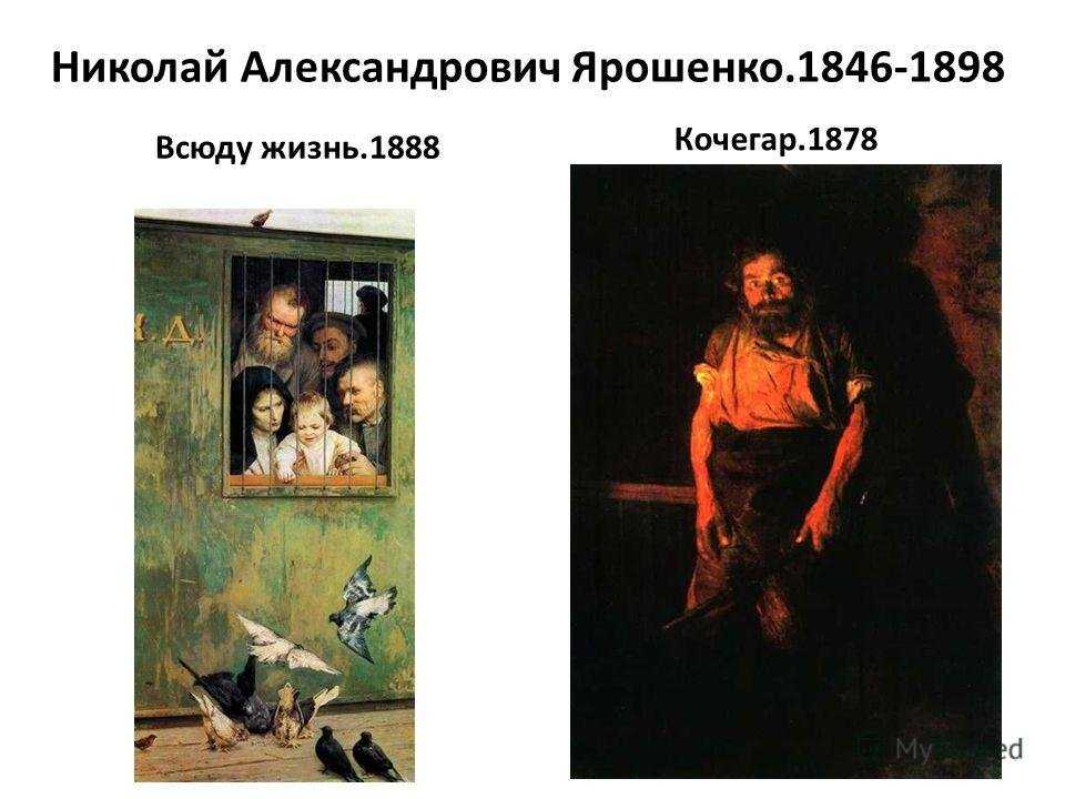Николай александрович ярошенко. картины с названиями