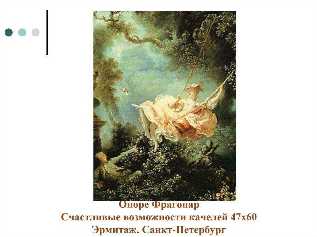 «качели» фрагонара. главный шедевр эпохи рококо