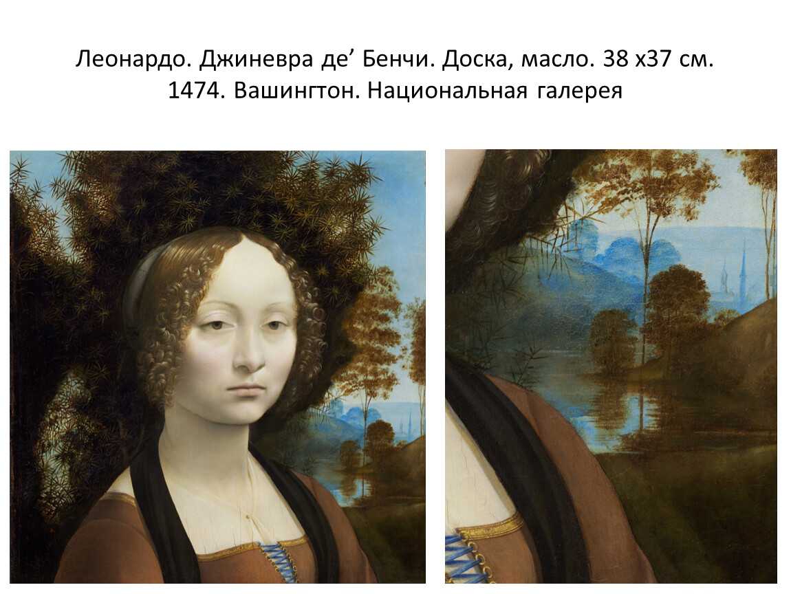 Картина портрет джиневры де бенчи