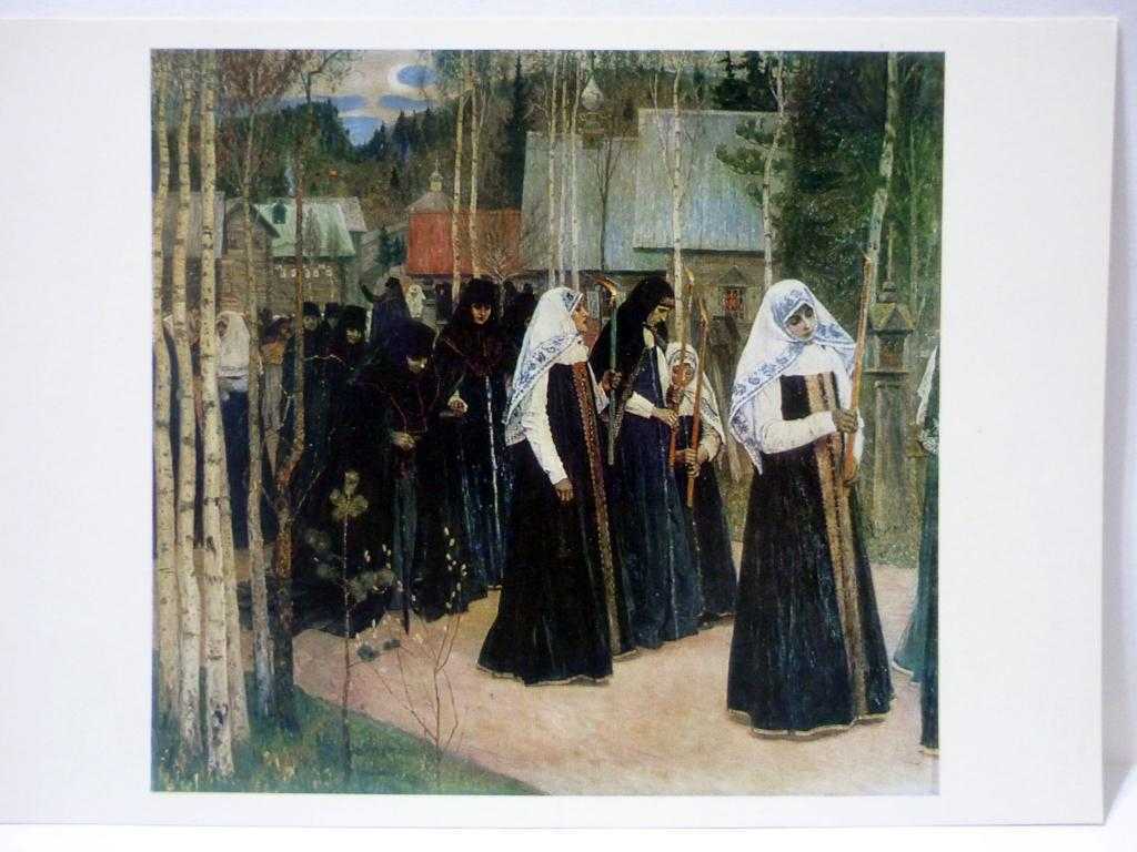 Великий постриг - нестеров м. в. :: артпоиск - русские художники