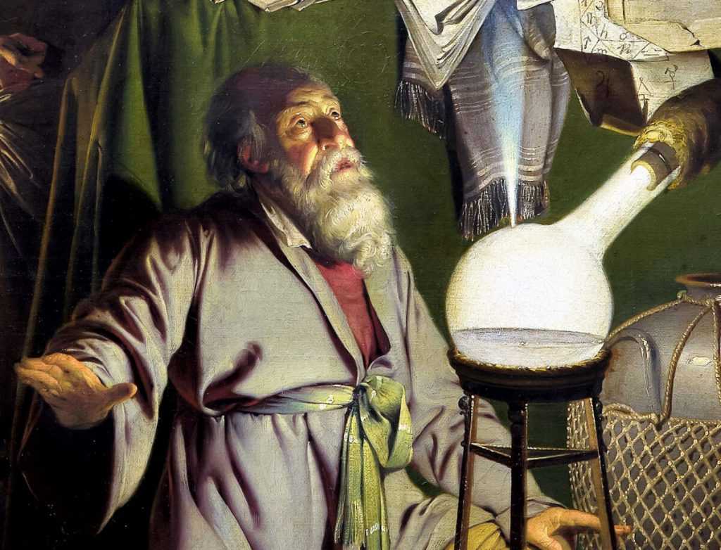 Алхимик, открывающий фосфор — вики