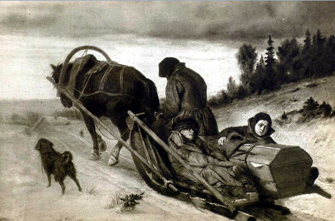 Проводы покойника - Василий Григорьевич Перов 1865