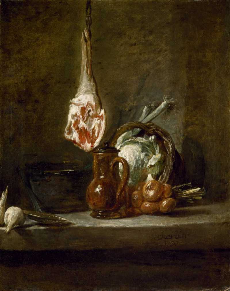 Медный бак - Жан Батист Симеон Шарден 1734 Холст, масло 28,5 x 23,5 см Медный бак - Жан Батист Симеон Шарден 1734 Холст, масло 28,5 x 23,5 см    Чтобы понять отношение Жана Батиста Симеона