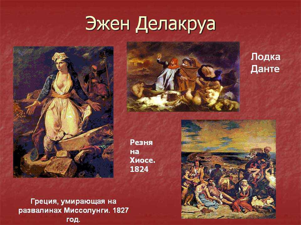 Эжен делакруа: картины художника с названиями и описанием