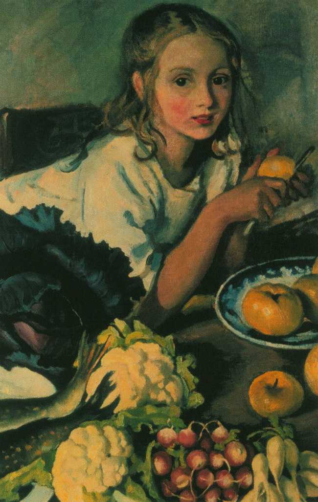 Сочинение по картине 3. е. серебряковой "на кухне. портрет кати"
