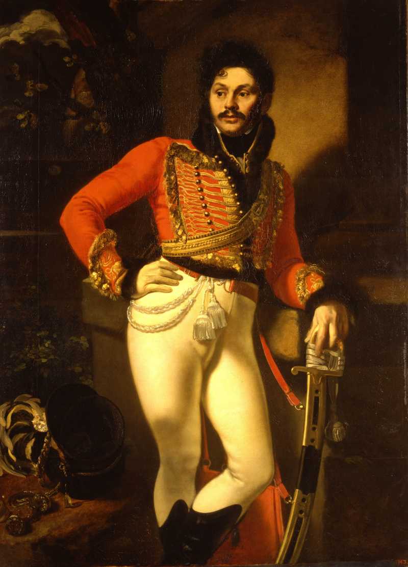 Кипренский о.а. портрет лейб-гусарского полковника е.в.давыдова. 1809