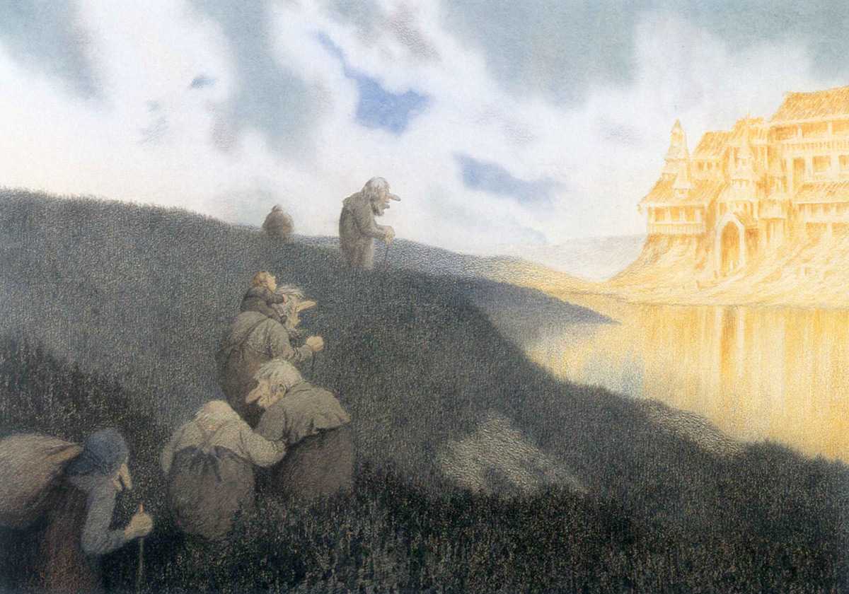 Водяной - Теодор Киттельсен 1887-1892 Водяной - Теодор Киттельсен 1887-1892    При виде этой картины так и просится сравнение ее с книгами мастера ужасов Стивена Кинга В обоих случаях страхи