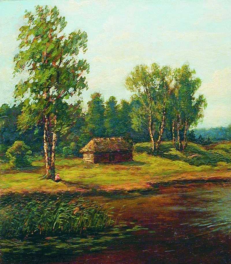Описание картины ефима волкова «золотая осень. тихая речка». картина волкова осень