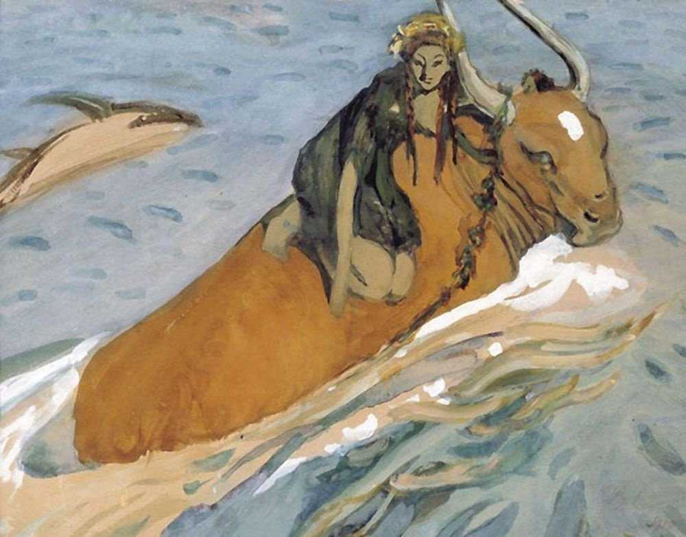 «похищение европы» картина серова 1910 г.