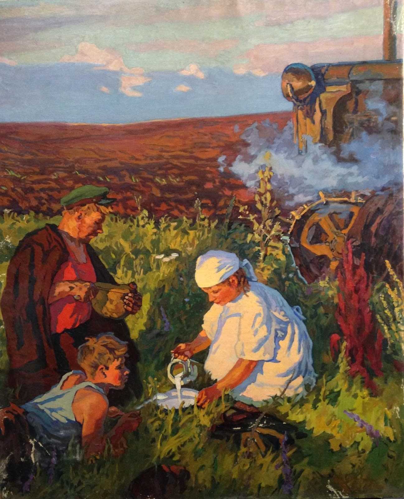 Сочинение по картине яблонской утро 6 класс (описание)