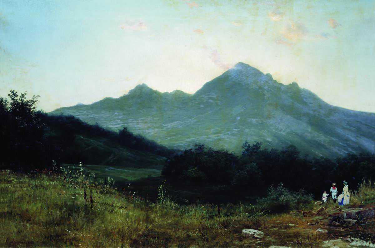 Ярошенко н.а. на качелях. 1888