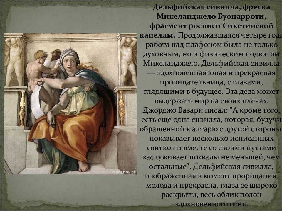 Сивилла дельфийская микеланджело
