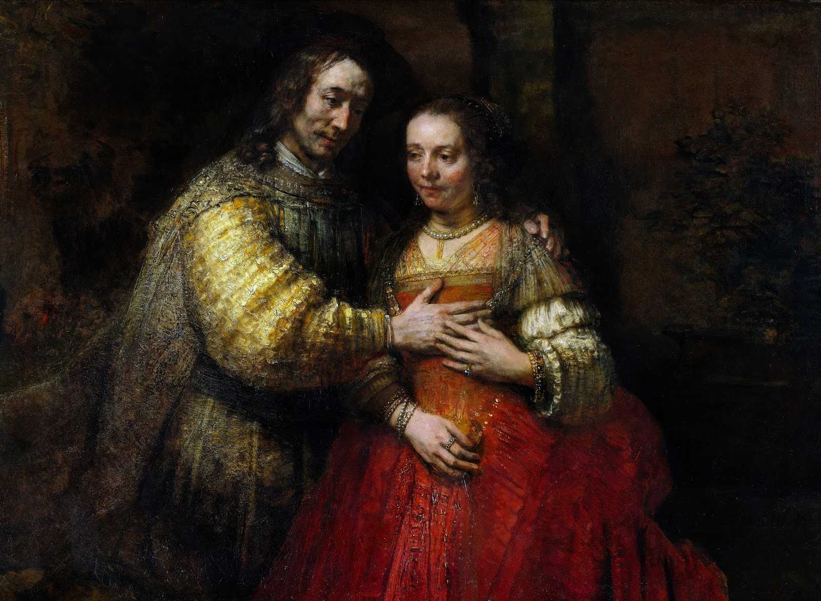 Еврейская невеста - Рембрандт Харменс ван Рейн 1665 Холст, масло 121,5  166,5 см Еврейская невеста - Рембрандт Харменс ван Рейн 1665 Холст, масло 121,5  166,5 см    Последняя картина,