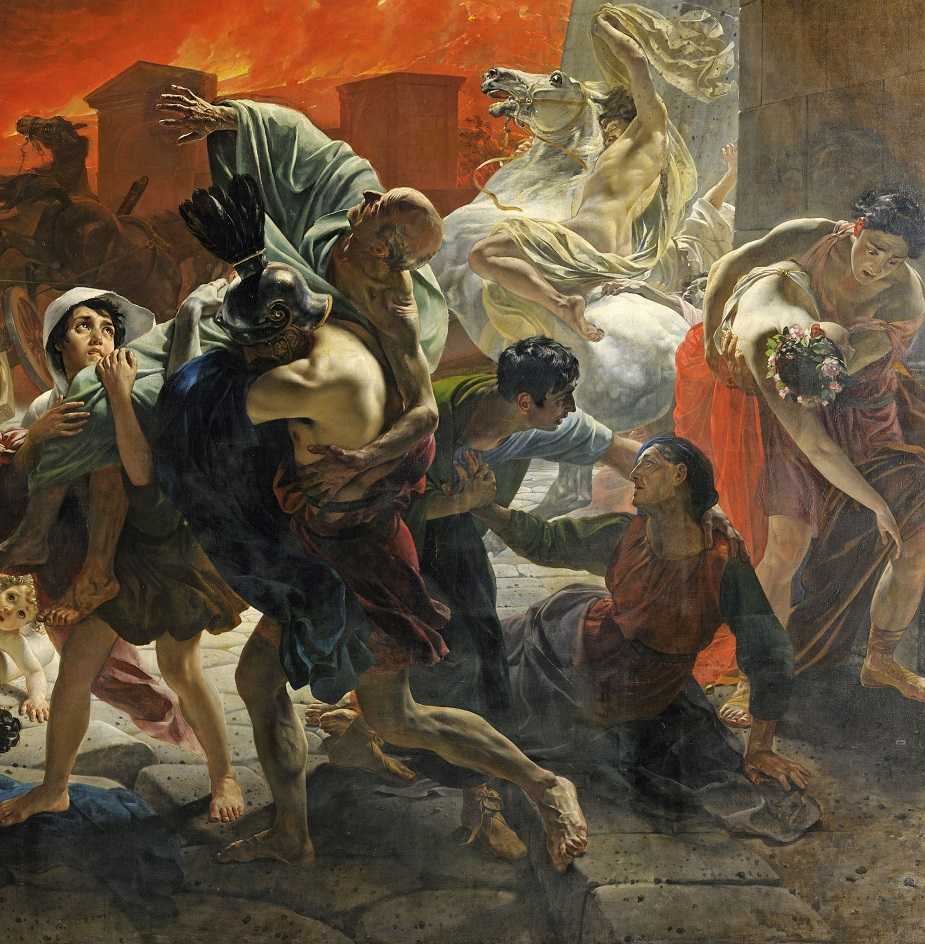 Сочинение-описание картины «последний день помпеи», брюллов (2 варианта - кратко и подробно)