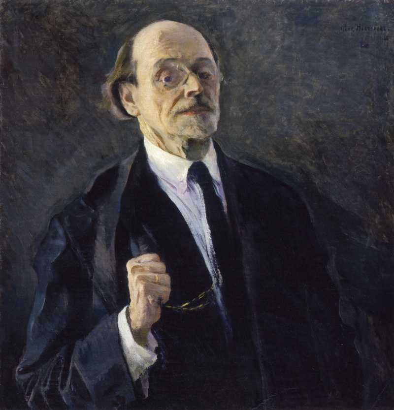 Картина, написанная в 1928 году представляет собой полотно, на котором изображен сам