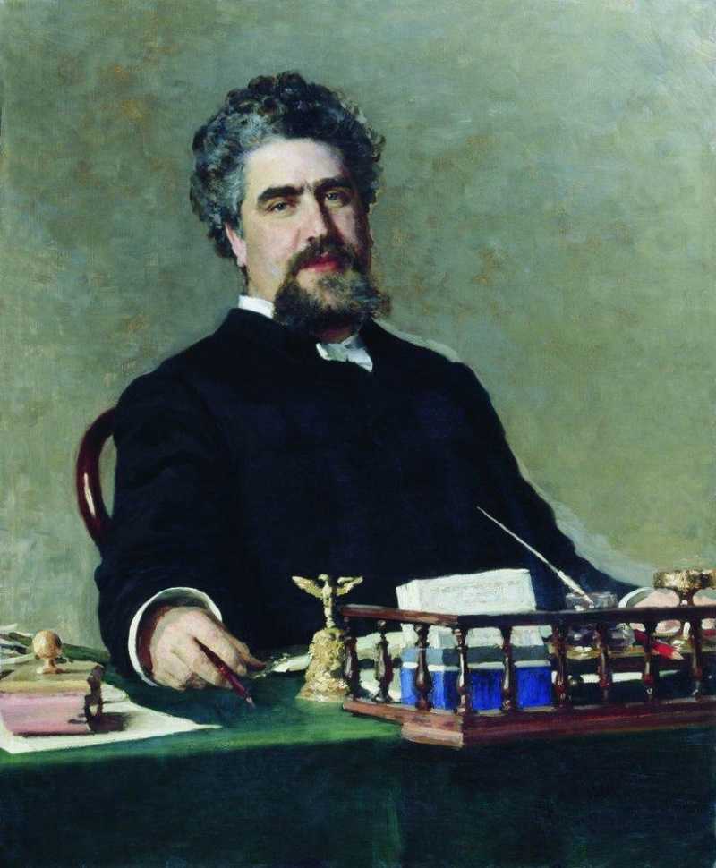 Репин и.е. портрет в.в. стасова. 1883