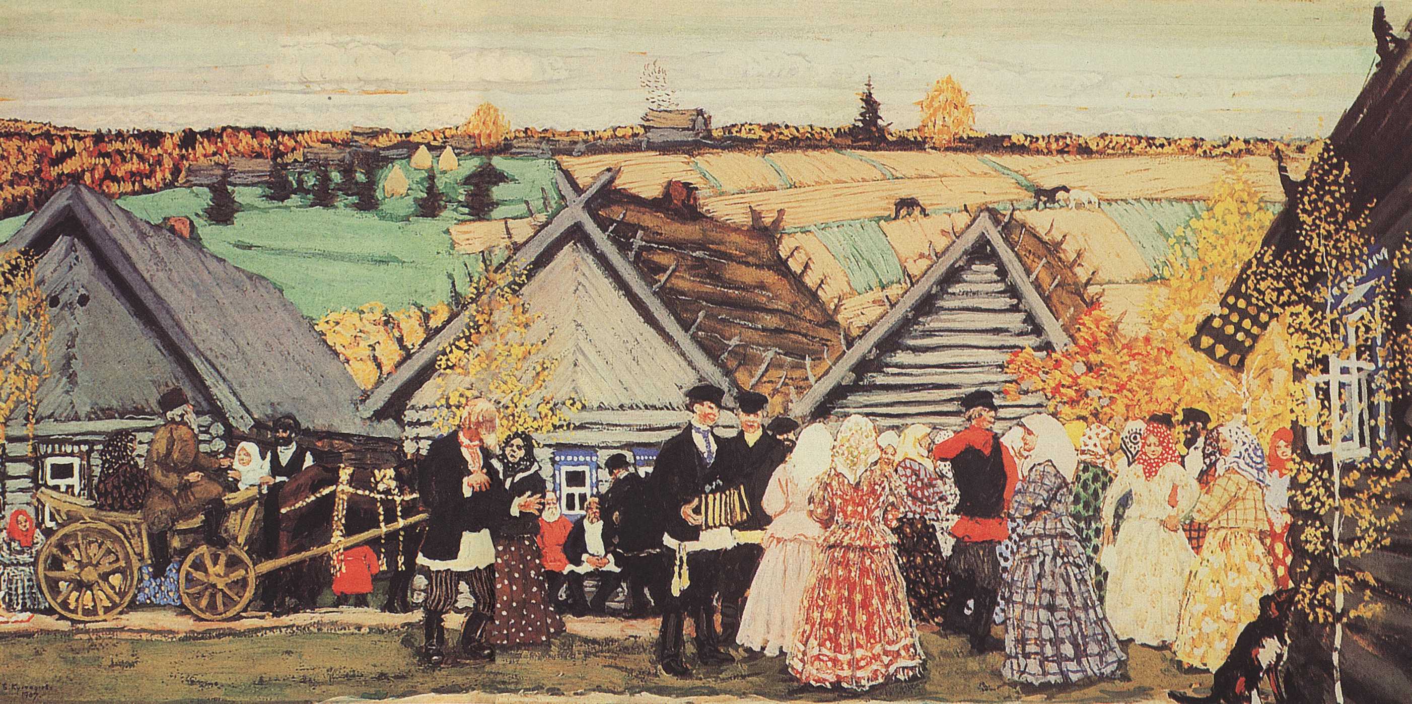 Художник кустодиев и его картины. борис михайлович кустодиев