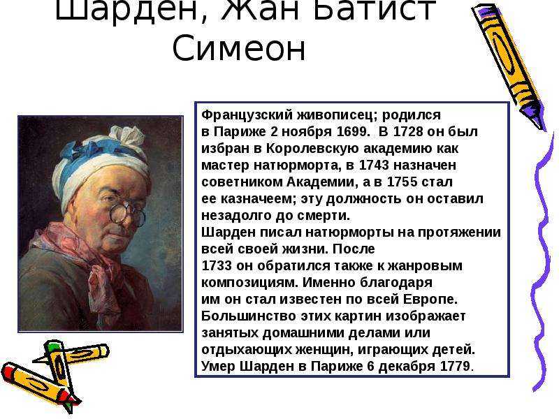 Список картин жана симеона шардена