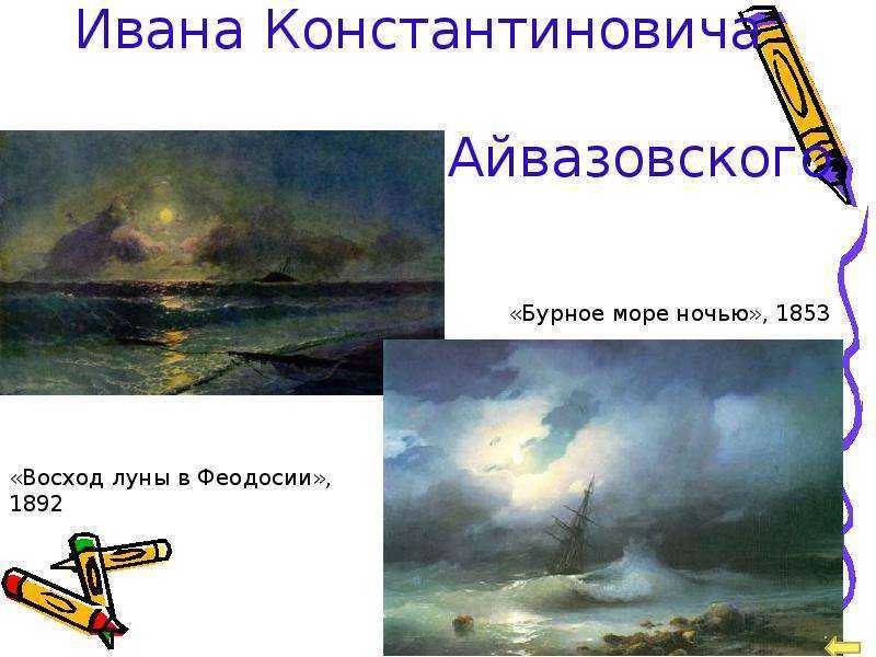 Крым айвазовский картина. описание картины ивана айвазовского «крымский берег»