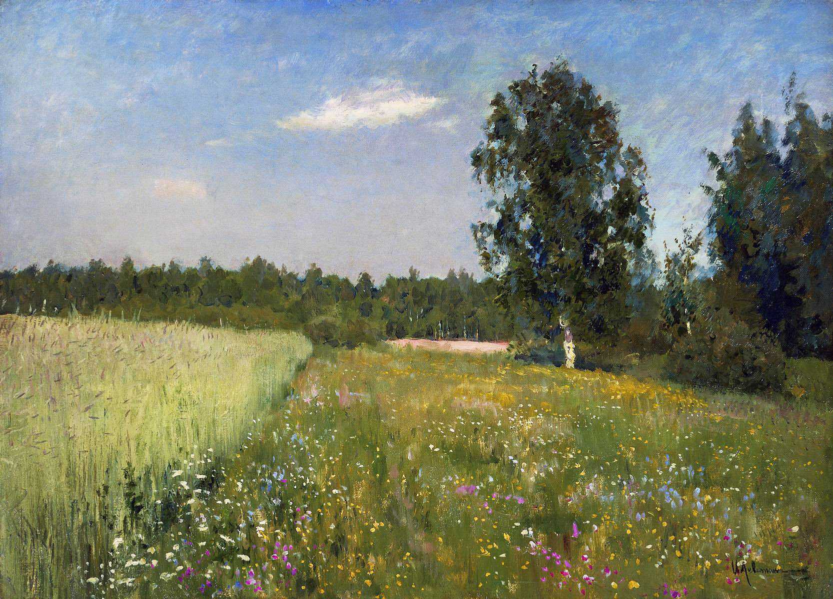 Сочинение-описание картины левитана «июньский день»