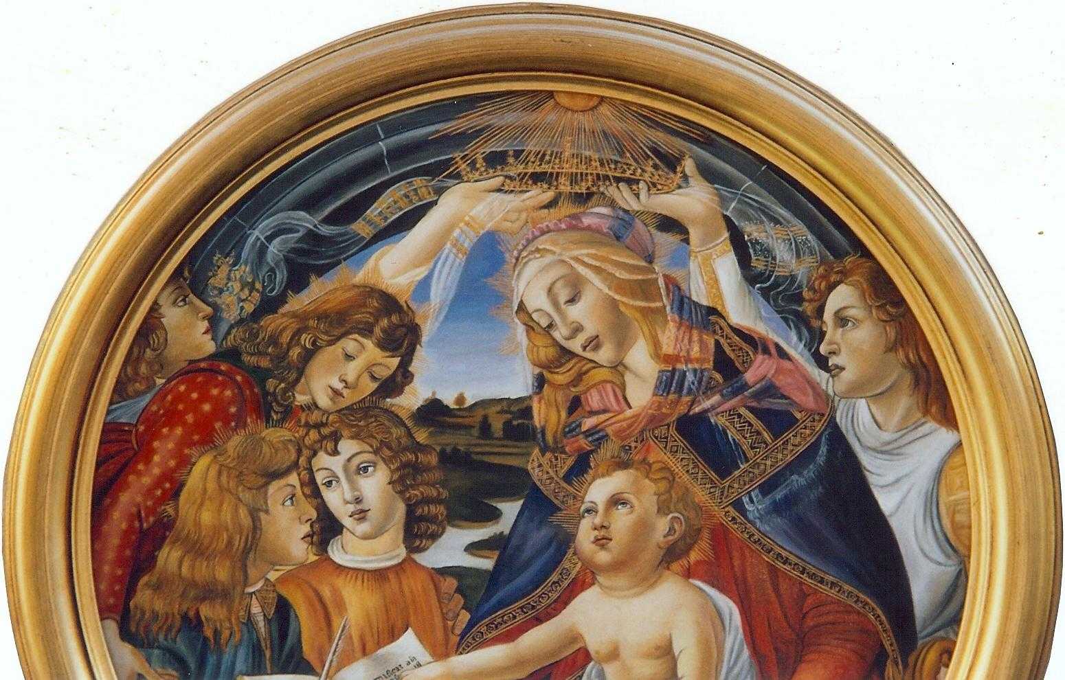 Мадонна во славе с серафимом (боттичелли) - википедия - madonna in glory with seraphim (botticelli)